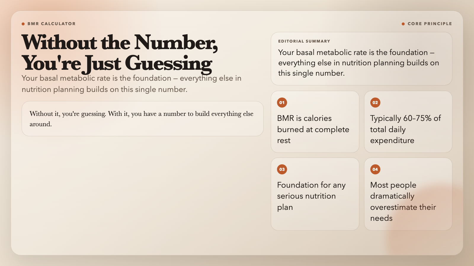BMR Core - Without the Number You're Just Guessing