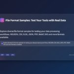 File Format Samples: Test Your Data Tools with Real-World Examples