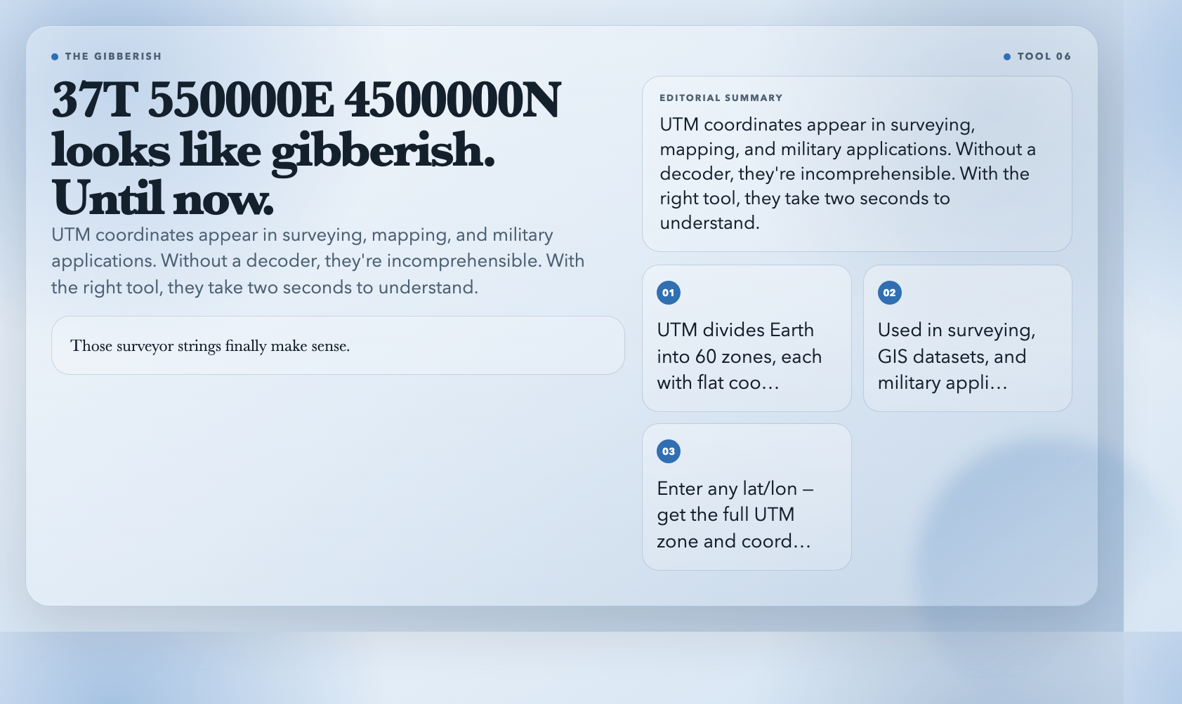 UTM coordinates