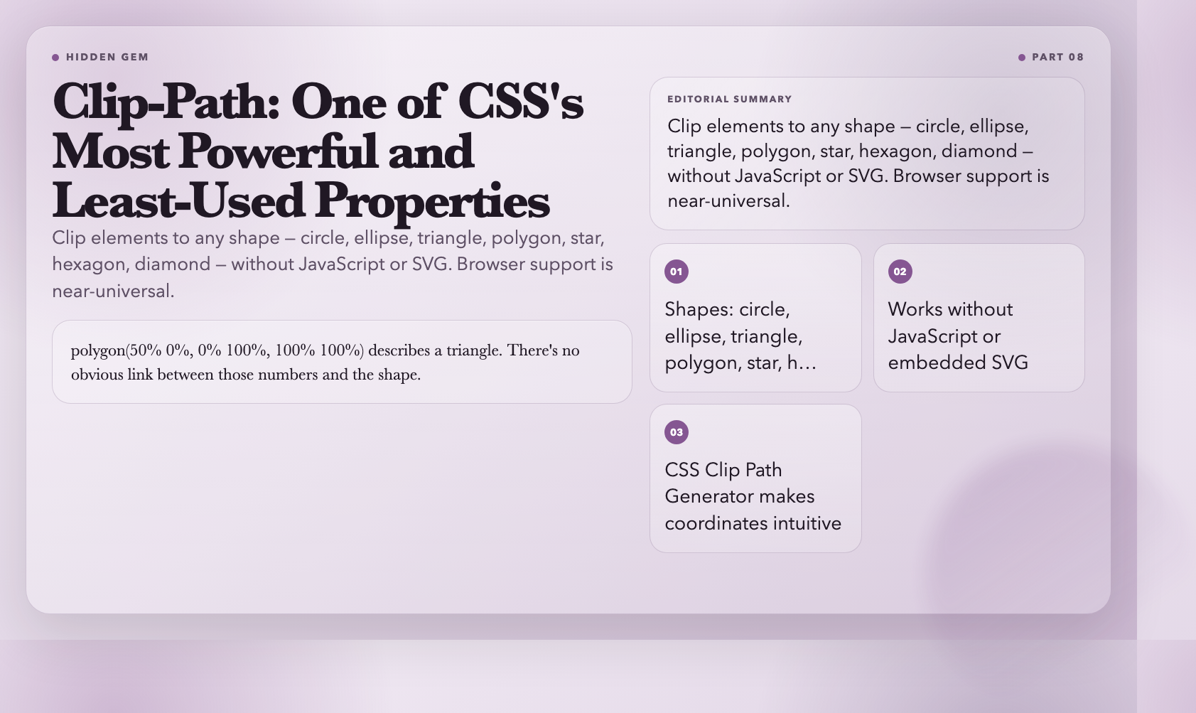 Clip-Path: CSS's Most Powerful and Least-Used Property