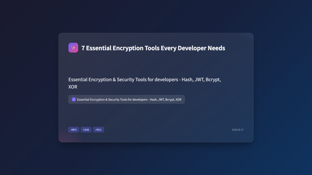7 Essential Encryption Tools Every Developer Needs