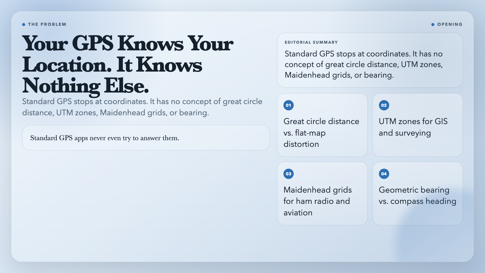 GPS Knows Location, Not Distance
