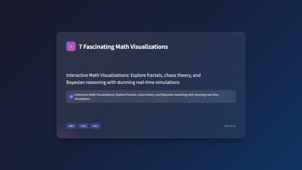 7 Fascinating Interactive Math Visualizations That Make Complex Concepts Click