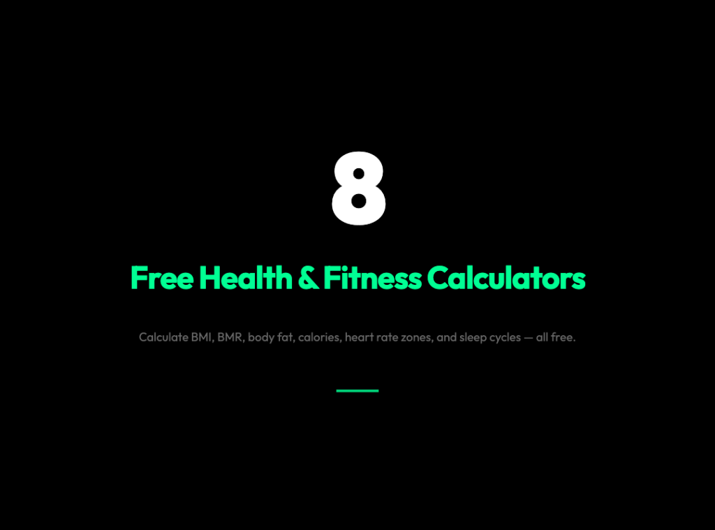 8 Free Health & Fitness Calculators That Actually Work in 2026