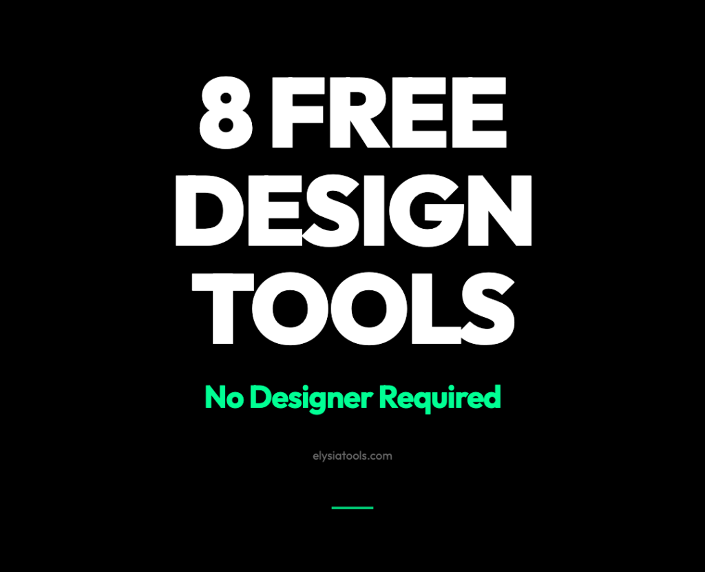 Stop Paying $150/Hour for Design Tasks These 8 Free Tools Do in Seconds