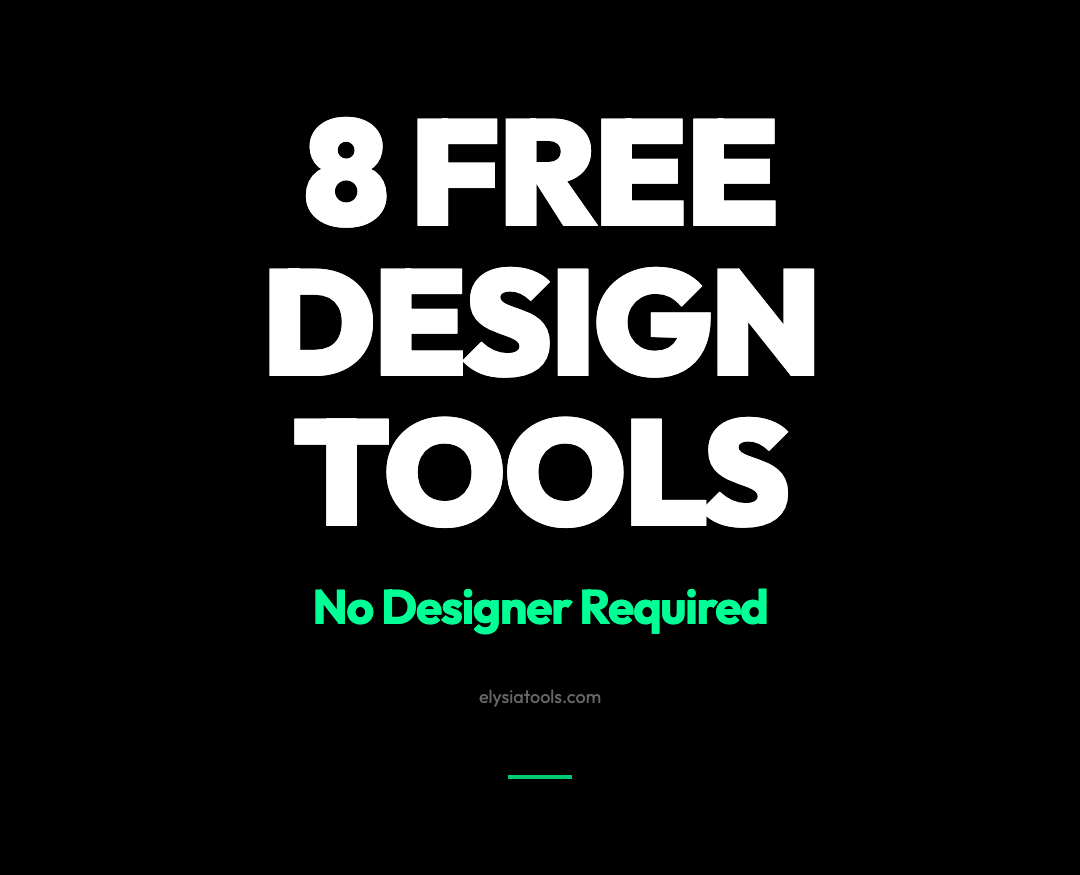 Stop Paying $150/Hour for Design Tasks These 8 Free Tools Do in Seconds