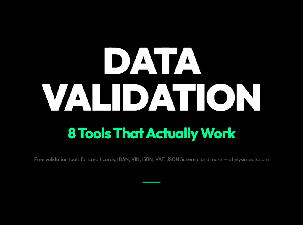 8 Free Validation Tools That Catch the Data Errors Your Forms Let Slip Through