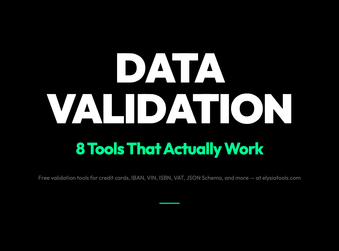 8 Free Validation Tools That Catch the Data Errors Your Forms Let Slip Through