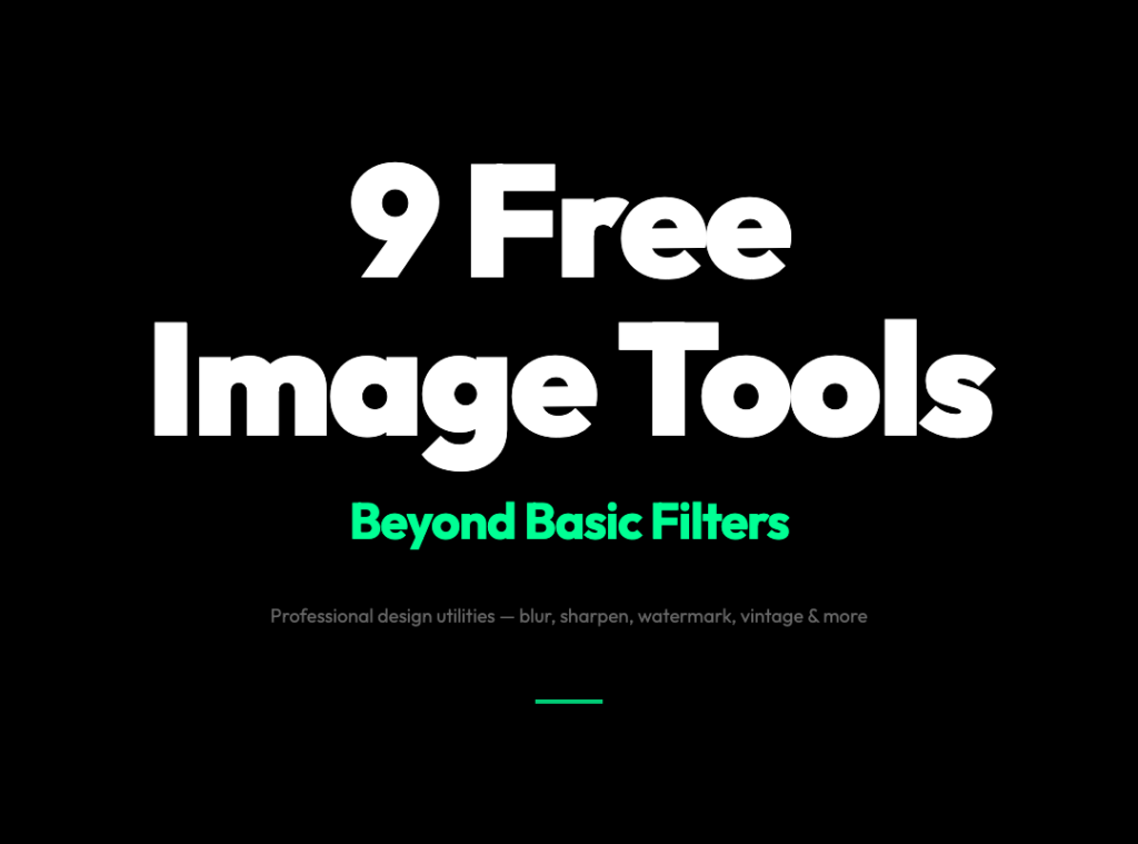 9 Free Image Design Tools That Actually Ship Real Results