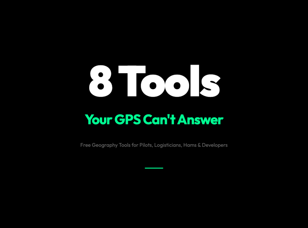 8 Free Geography Tools That Answer Questions Your GPS Can’t
