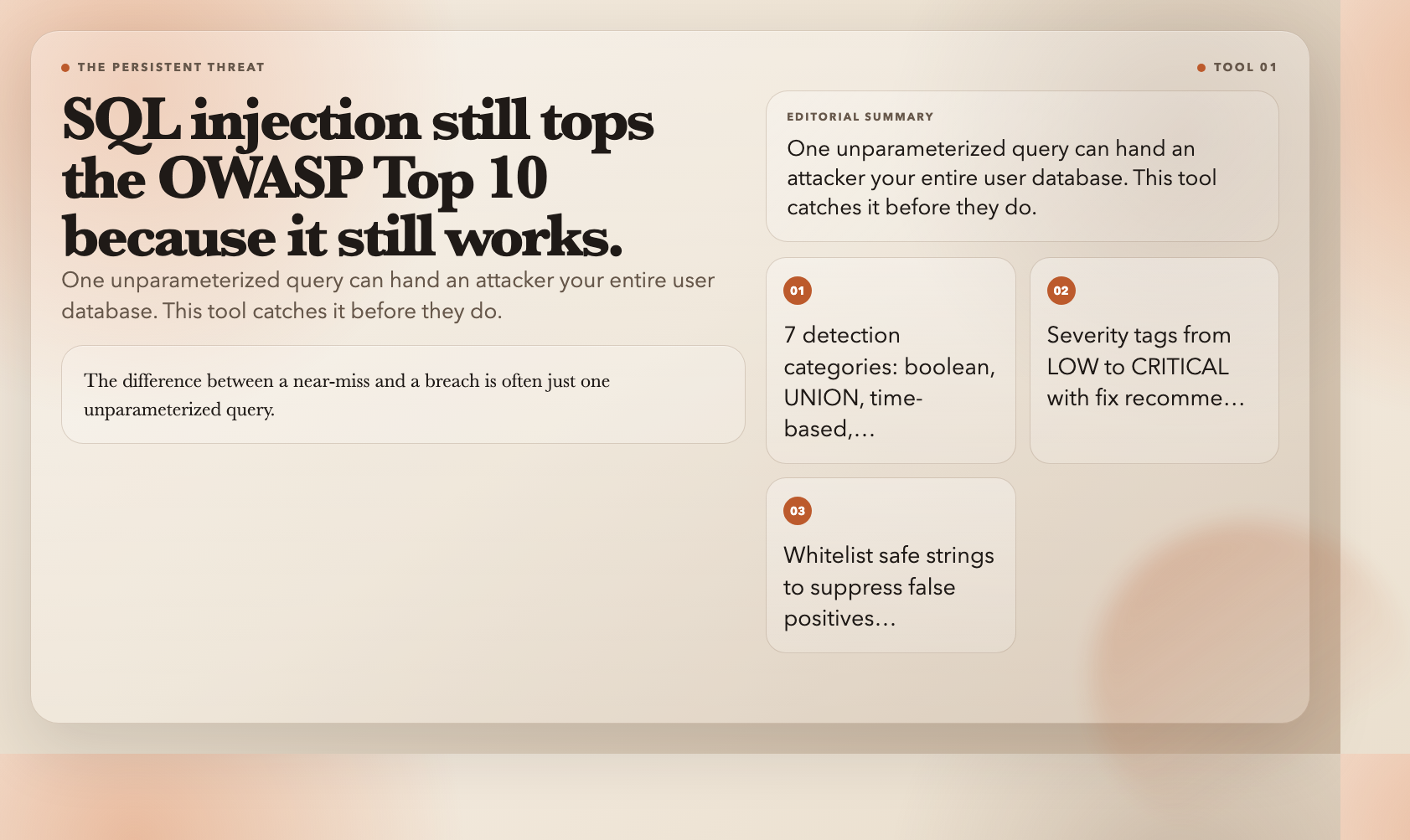 SQL Injection Detector