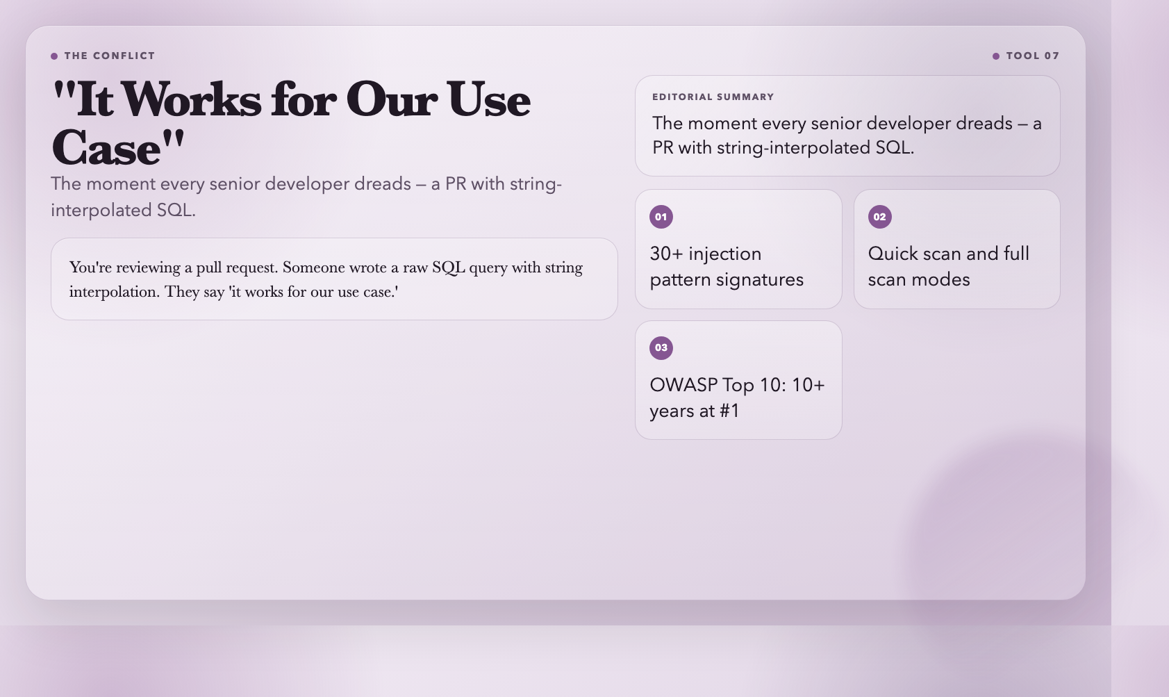 SQL Injection Detector — the