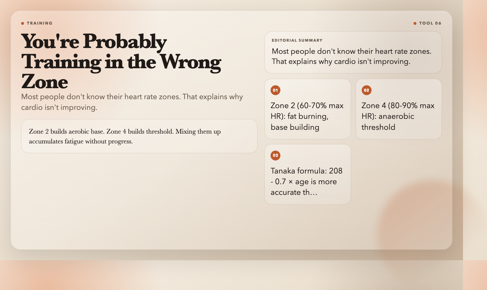 You're Probably Training in the Wrong Zone