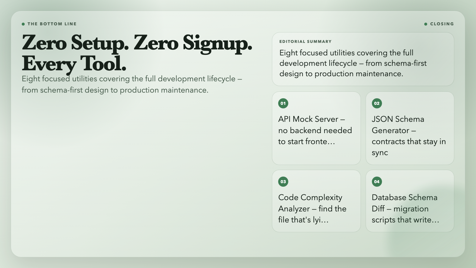 8 free developer tools