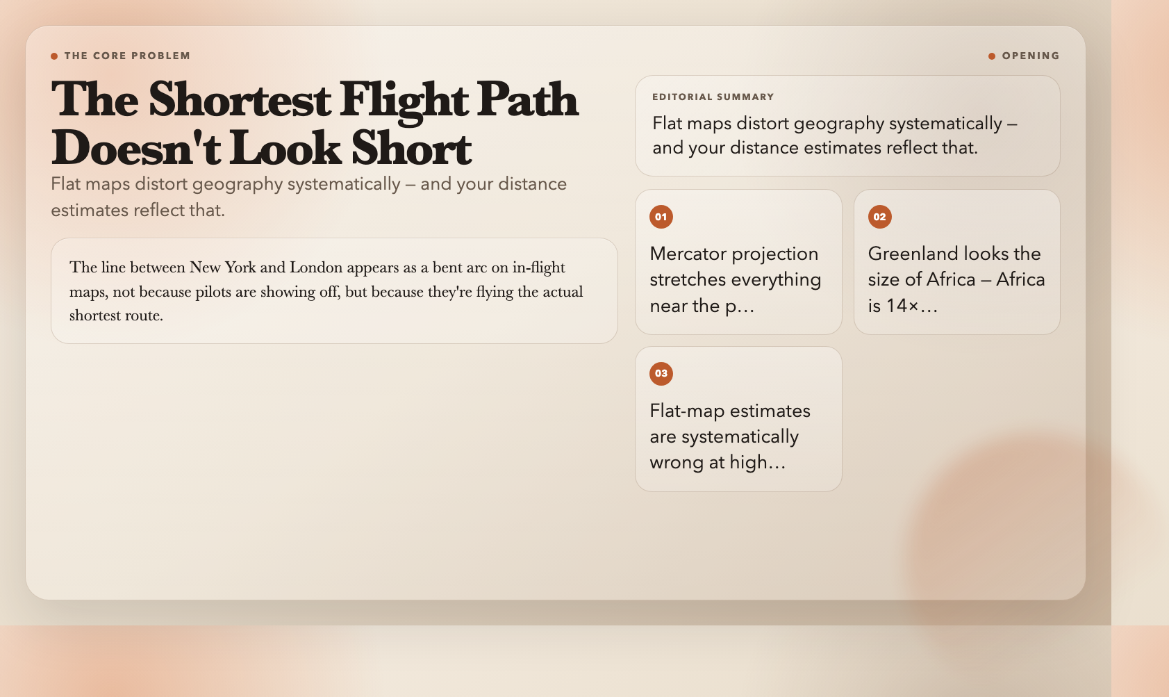 Great Circle Distance: The Shortest Path