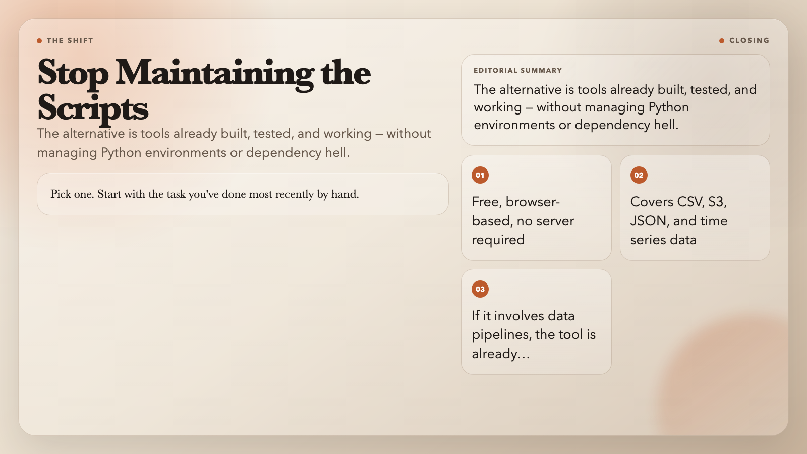 Under Common Script 8 Free Data Pipeline Tools That Replace the Scripts You’re Still ...