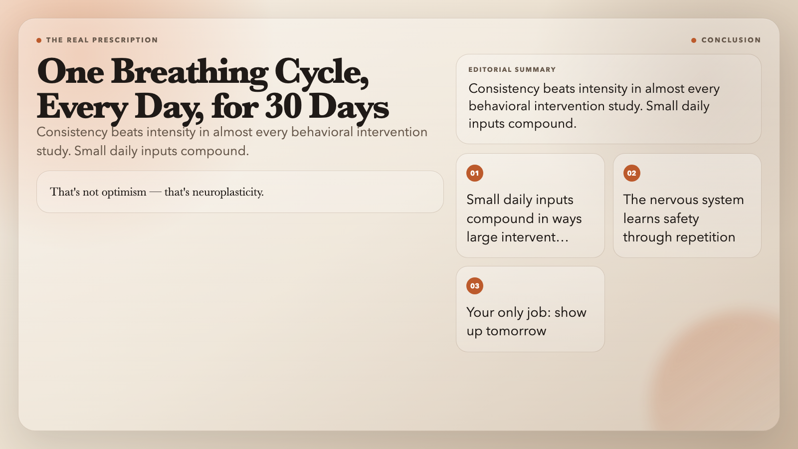 Consistency Wins