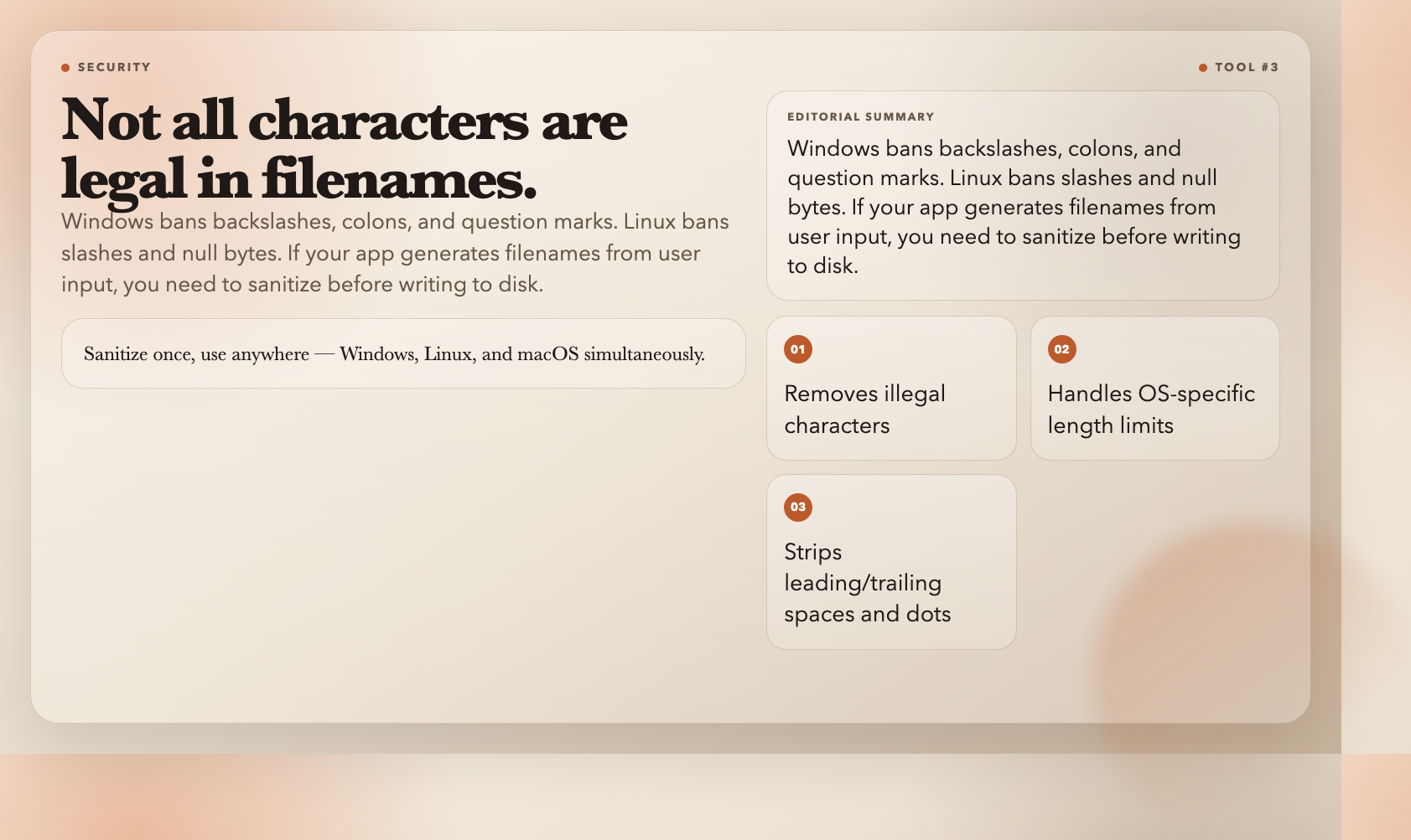Filename Sanitizer - Key Insights