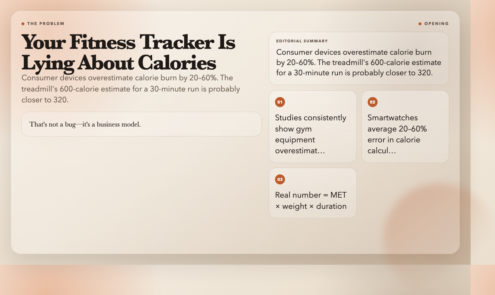 Your Fitness Tracker Is Lying About Calories