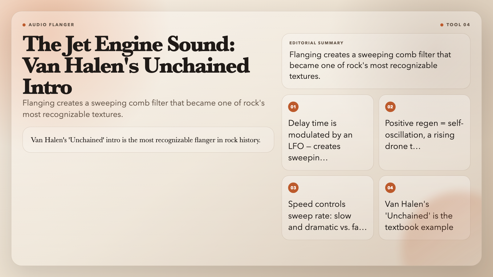 Van Halen's Unchained: The Definitive Flanger