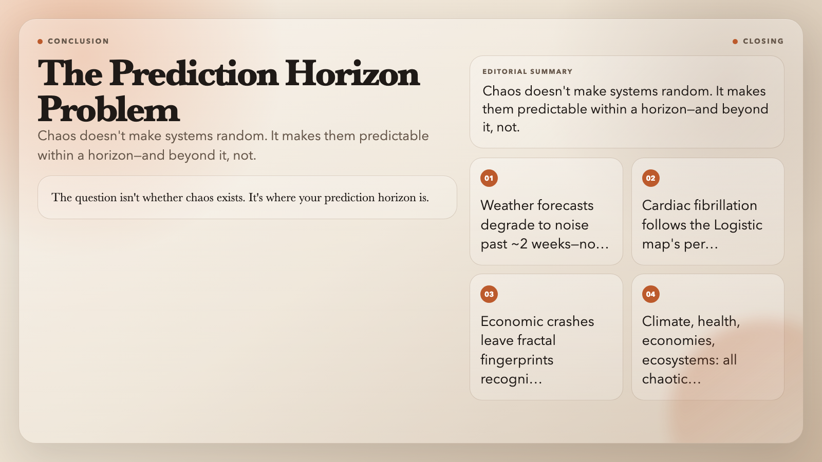 The Horizon Problem