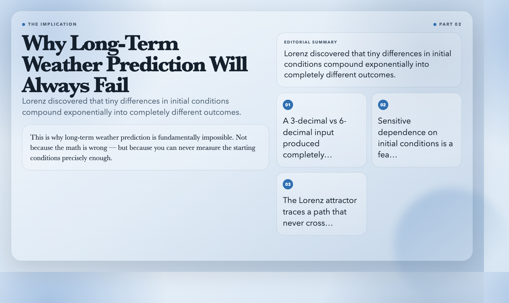 Why Weather Prediction Fails