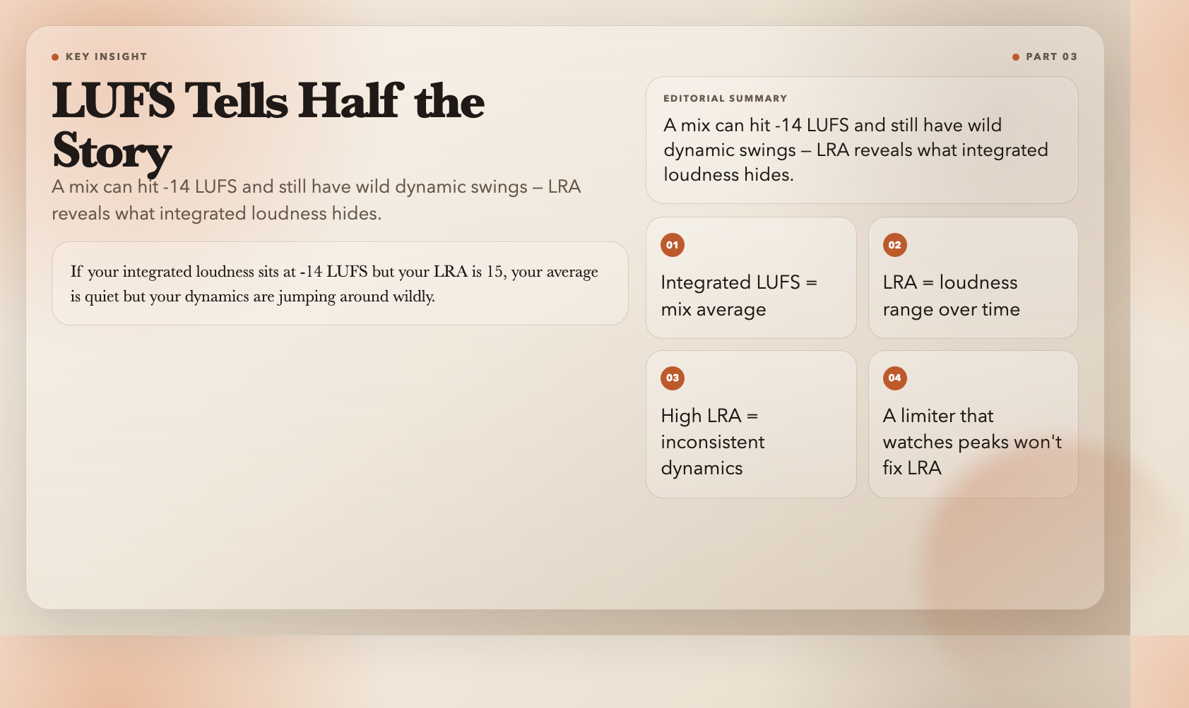 LUFS tells half the story