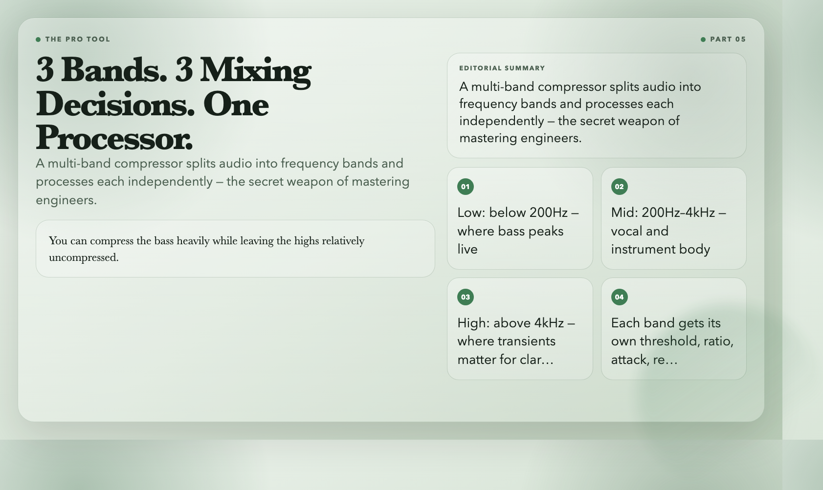 Multi-band Compressor Explained
