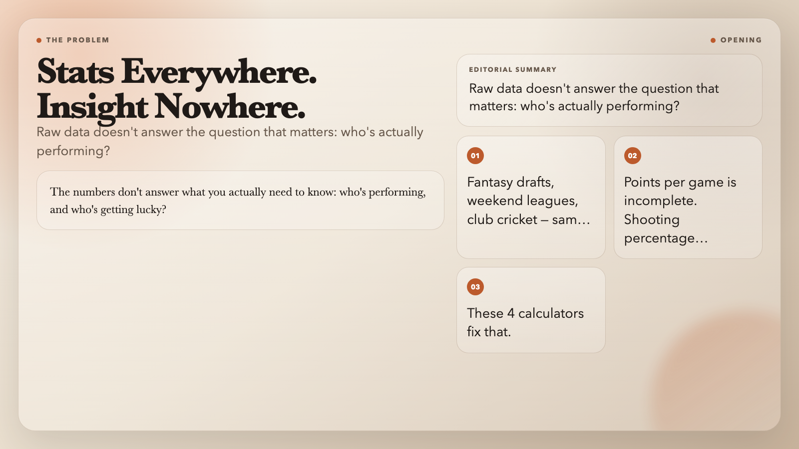 Stats Everywhere Insight Nowhere