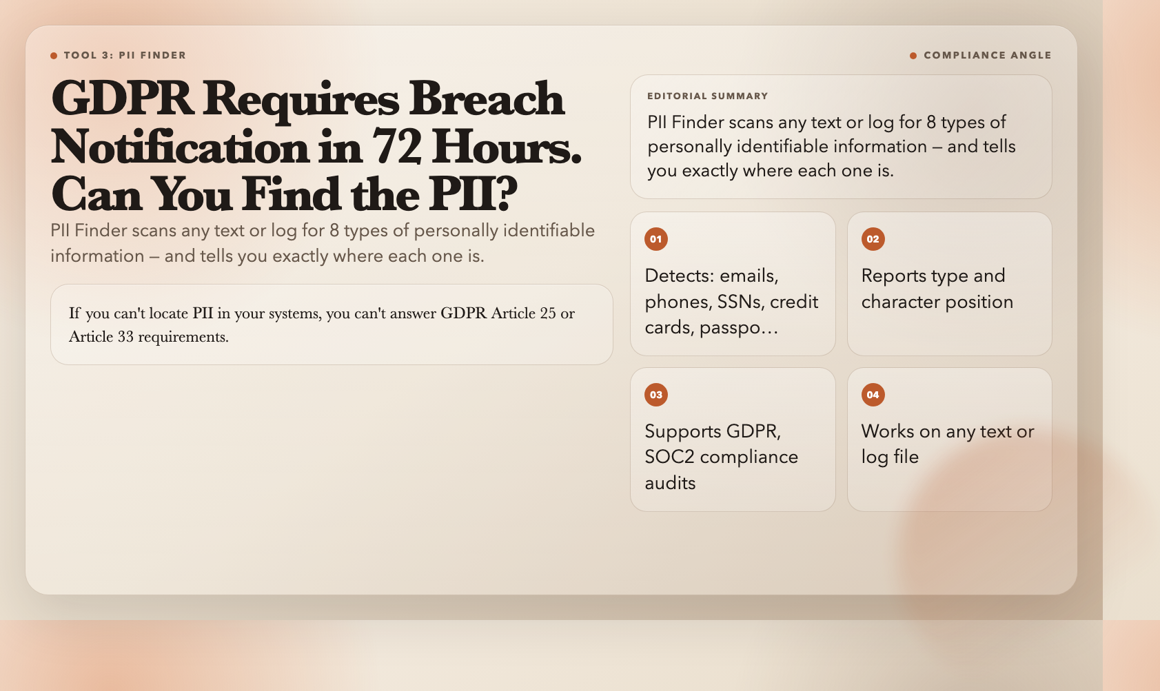 PII Finder