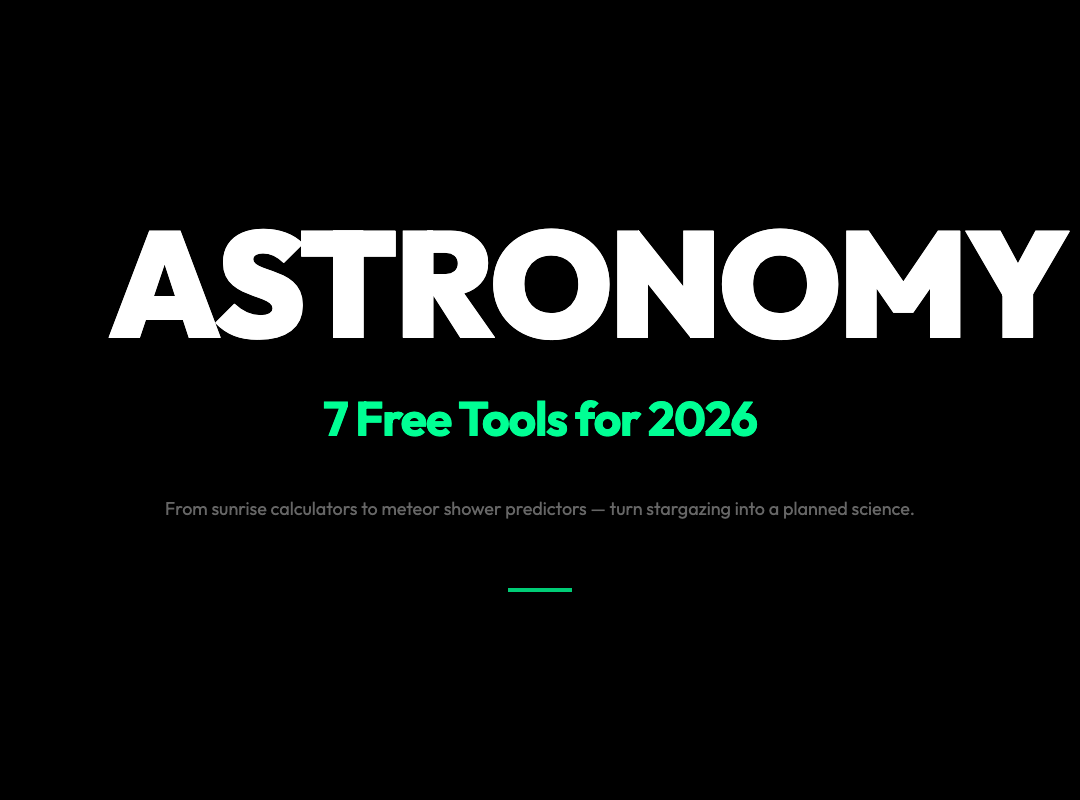 7 Free Astronomy Tools That Turn Stargazing Into Science