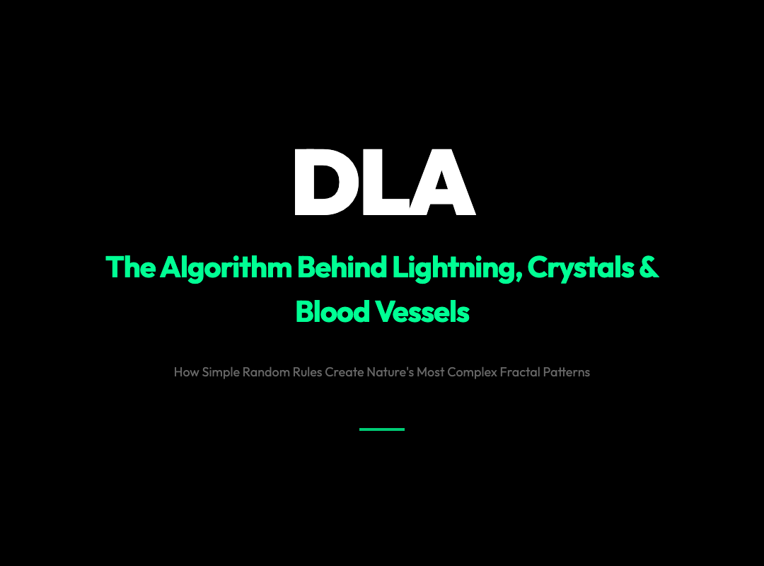 The Algorithm Nature Uses to Grow Lightning, Crystals, and Blood Vessels