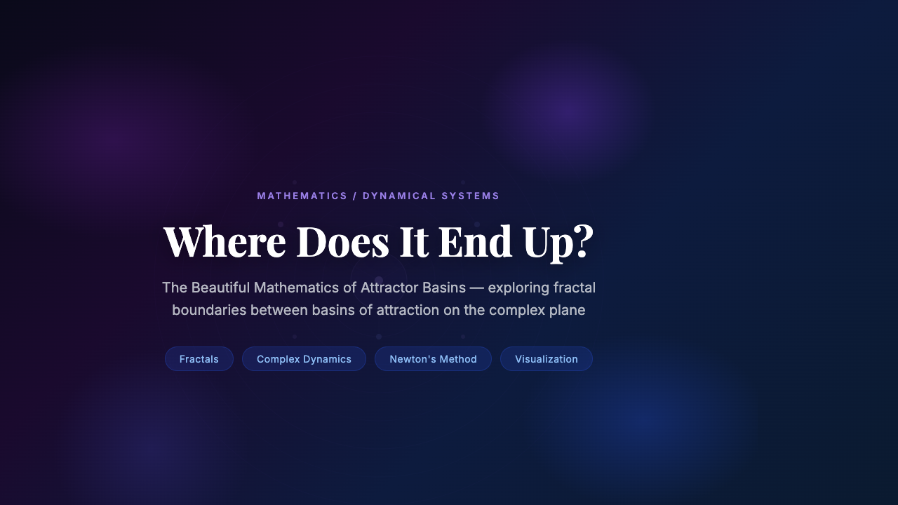 Where Does It End Up? The Beautiful Mathematics of Attractor Basins