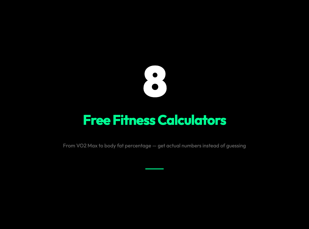8 Free Fitness Calculators That Actually Work in 2026