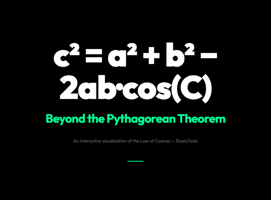 The One Triangle Formula You Learned in School Was Just a Special Case