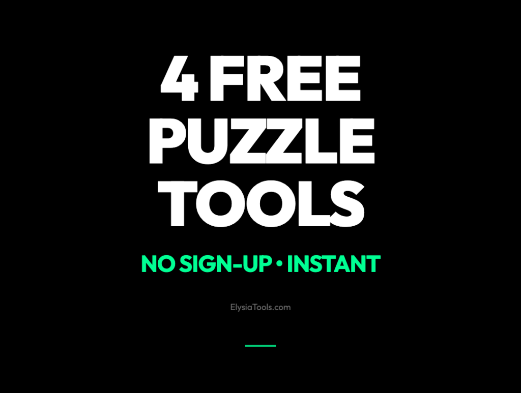 4 Free Puzzle Generator Tools That Will Keep You Entertained for Hours