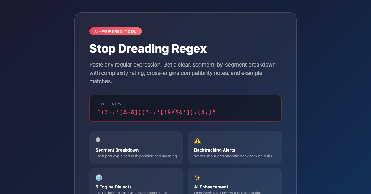 Stop Dreading Regex — Let AI Break It Down for You