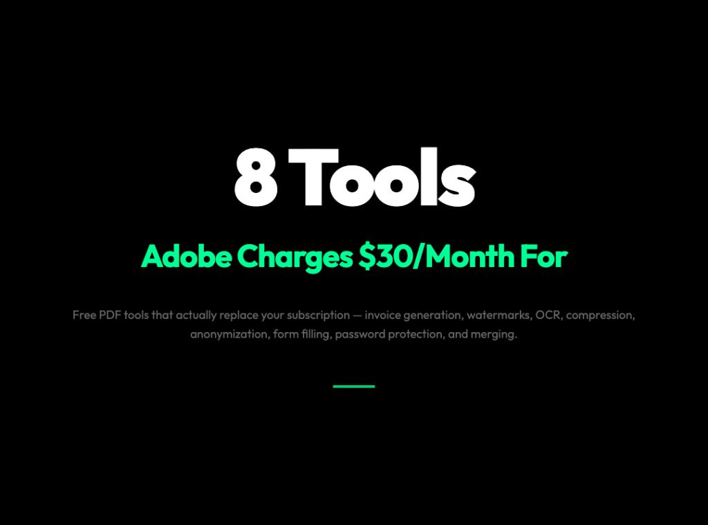 8 Free PDF Tools That Do What Adobe Charges $30/Month For