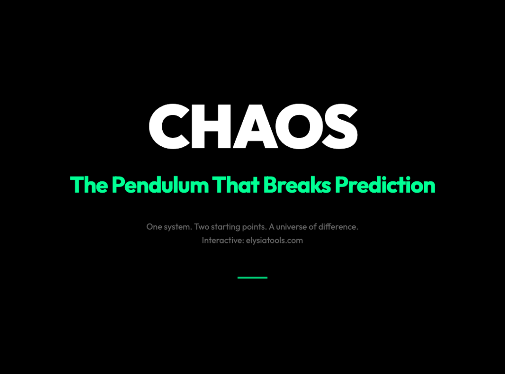 The Pendulum That Proves You Can’t Predict the Future