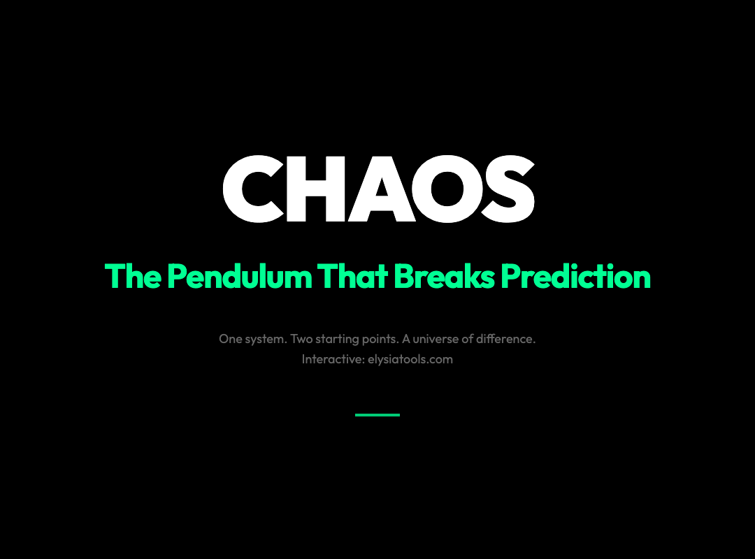 The Pendulum That Proves You Can’t Predict the Future