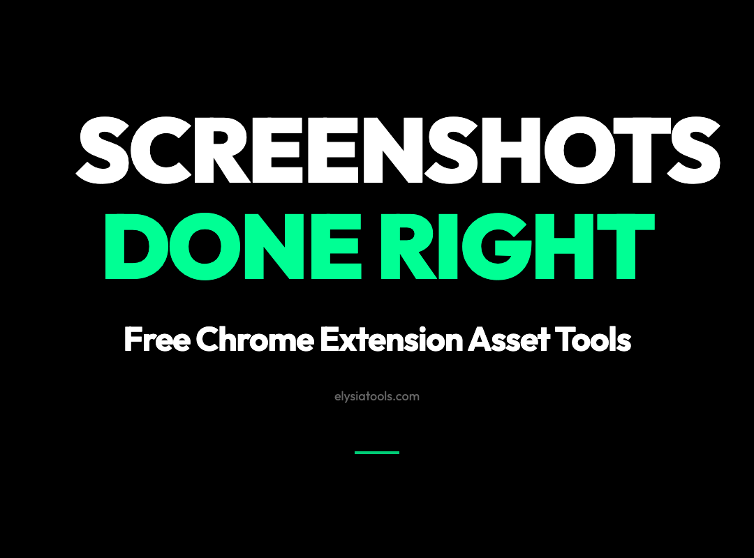 Why Your Chrome Extension Screenshots Look Unprofessional (And the Free Tool That Fixes Them in Seconds)