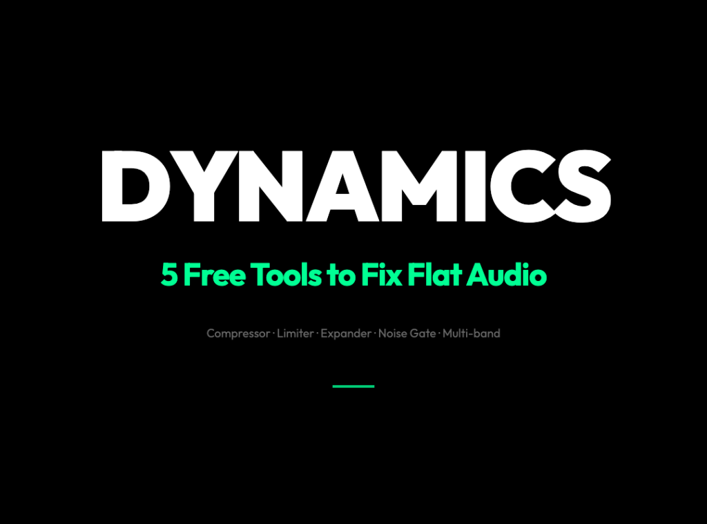 Why Your Recordings Sound Flat and the 5 Free Tools That Fix It