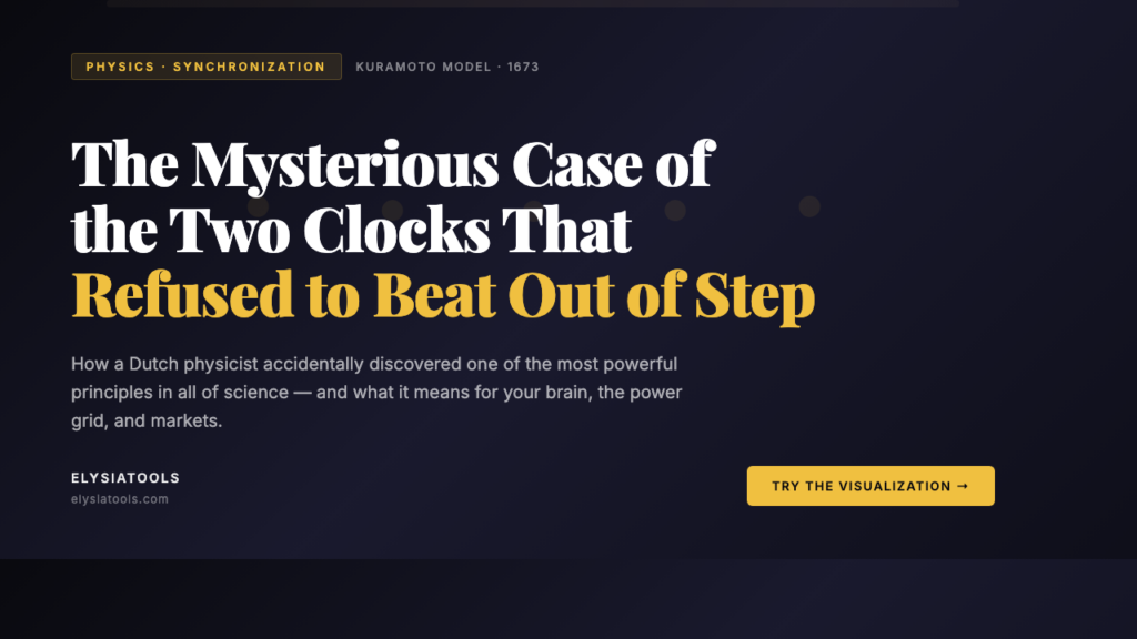 The Mysterious Case of the Two Clocks That Refused to Beat Out of Step