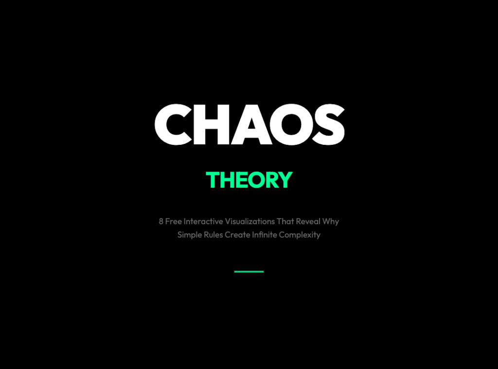 8 Free Fractal & Chaos Visualizations That Reveal Why Simple Rules Create Infinite Complexity