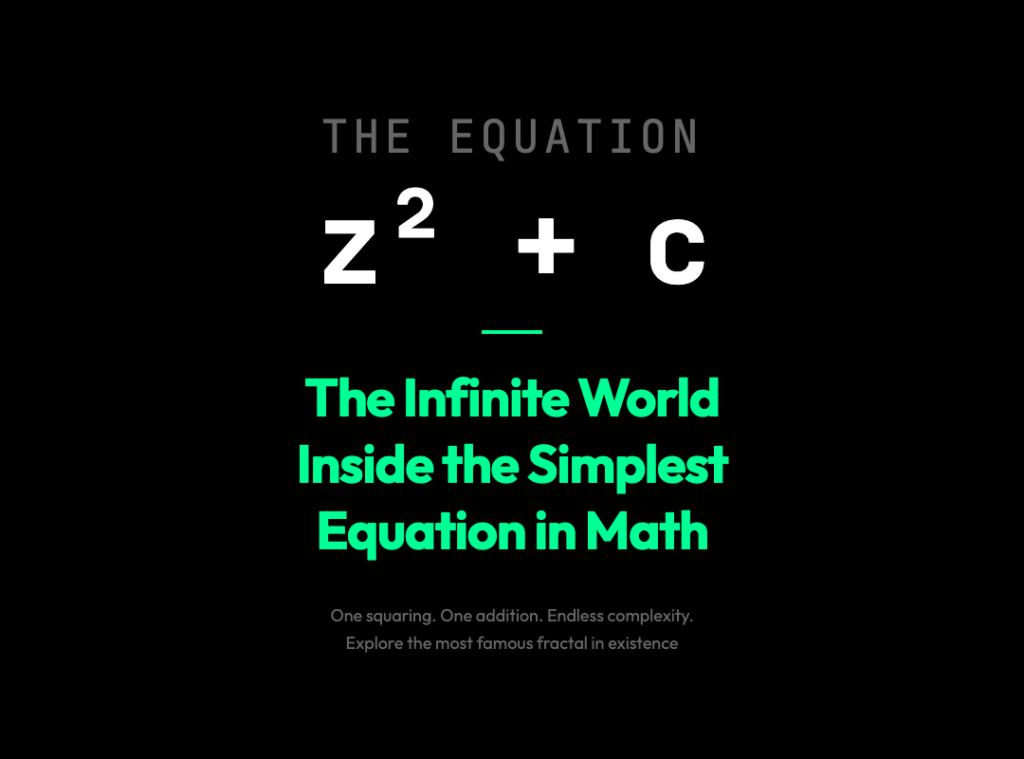 The Infinite World Inside the Simplest Equation in Mathematics
