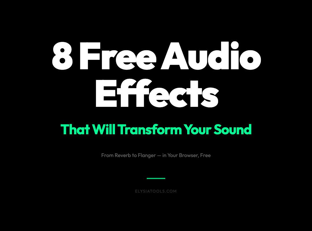 Your Audio Sounds Flat. These Free Tools Fix It.