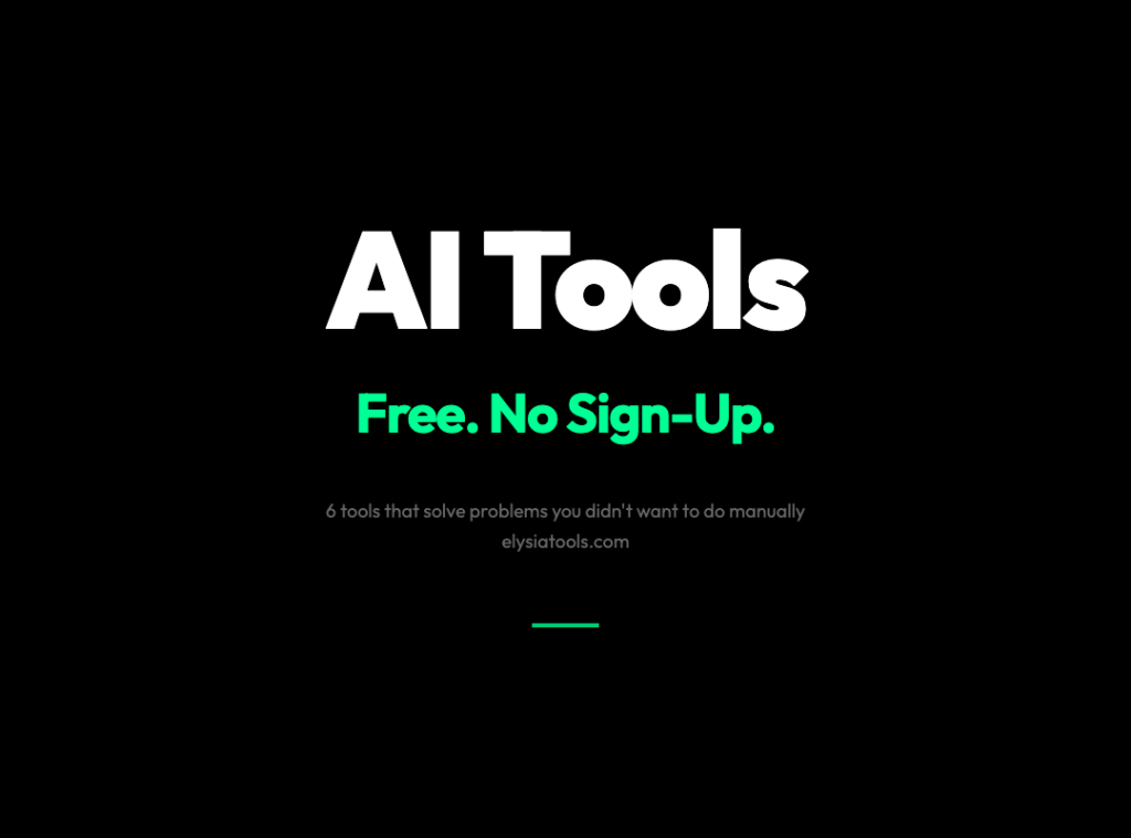 Stop Doing These Tasks Manually. Free AI Tools Do Them Better.