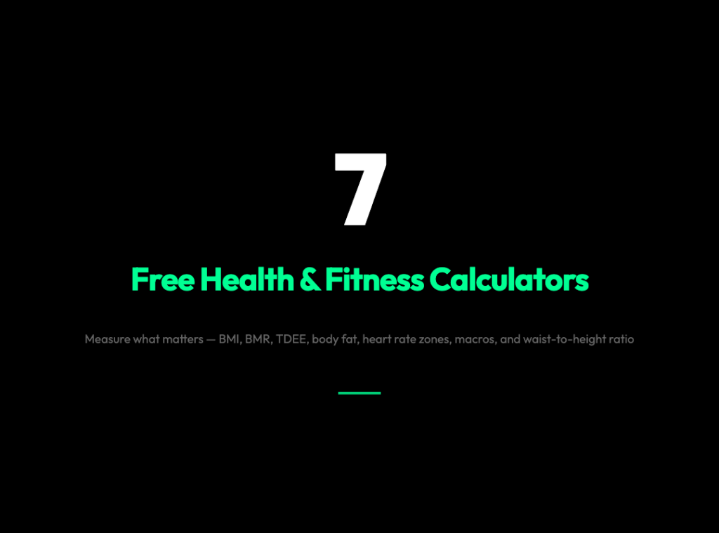 7 Free Health & Fitness Calculators You Need in 2026