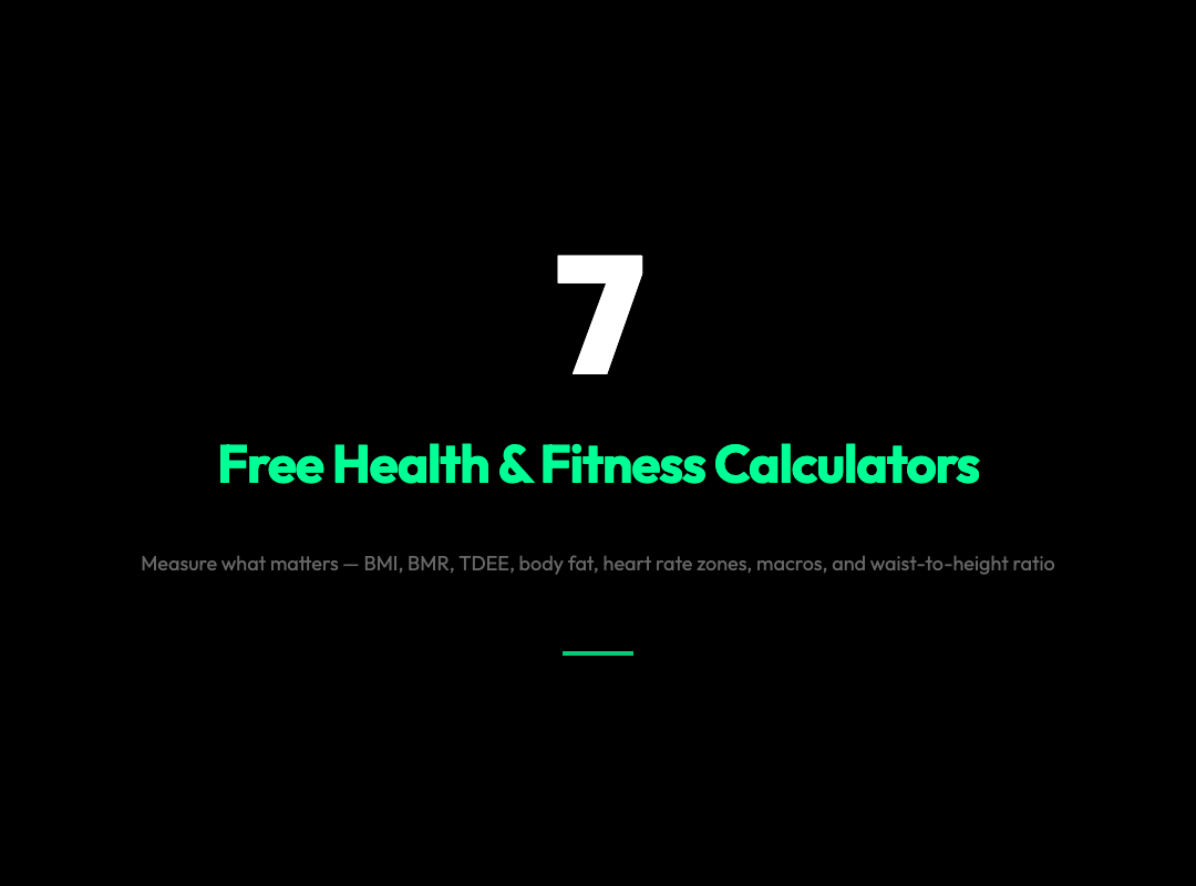 7 Free Health & Fitness Calculators You Need in 2026