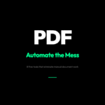 8 Free PDF Tools That Replace Manual Document Work